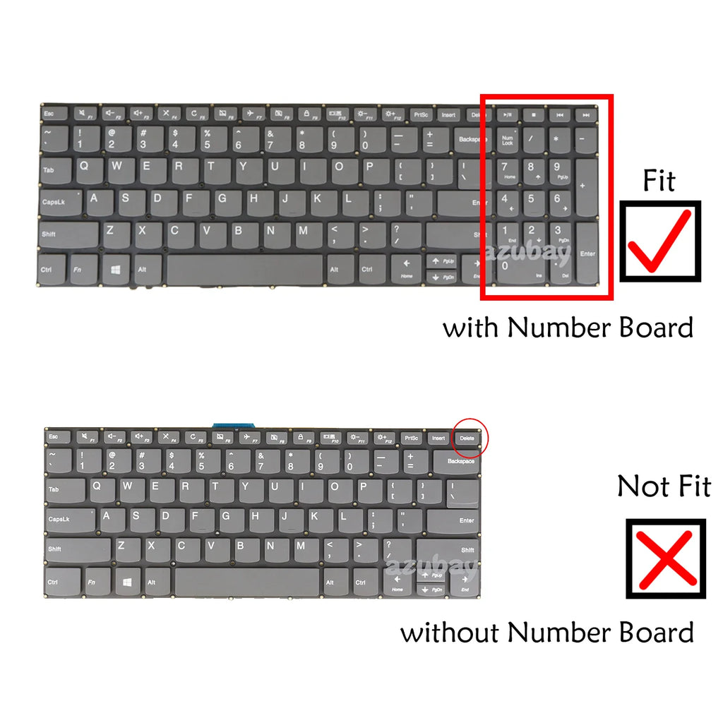 AZERTY Keyboard for Lenovo IdeaPad 3-15 Series – LA/Belgian