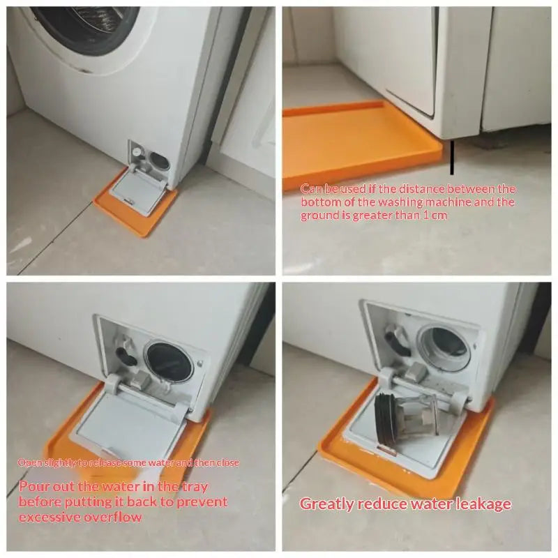 Washing Machine Drain Catch Tray – Leak-Proof PP Drip Pan