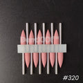Silicone Nail Polisher Grinding Heads – 7 Grits Pointed Bits