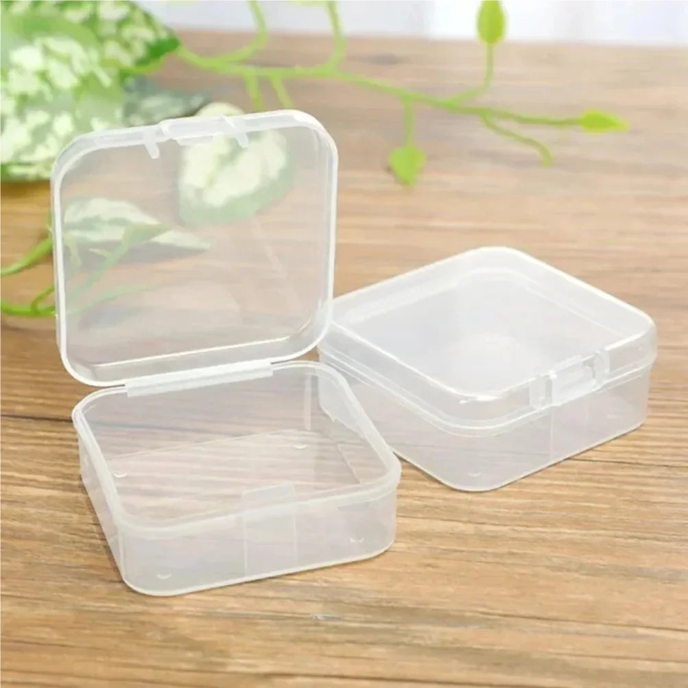 Mini Transparent Plastic Storage Box – Jewelry, Beads & Small Items