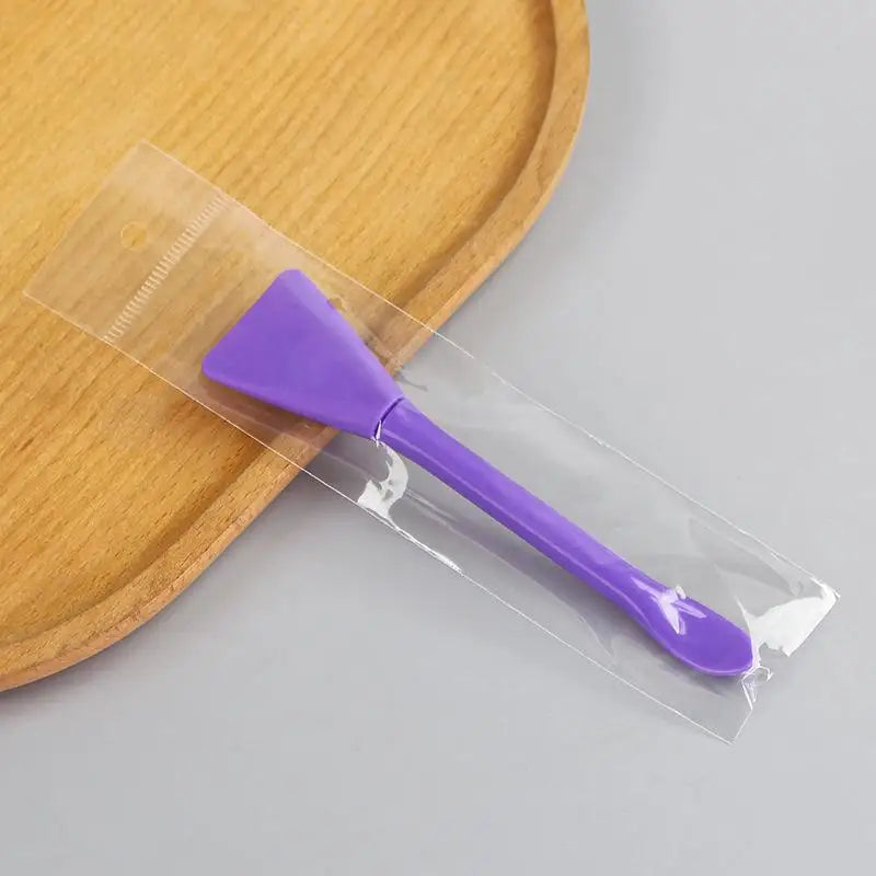 Double Head Silicone Facial Mask Brush with Scoop | Beauty Tool