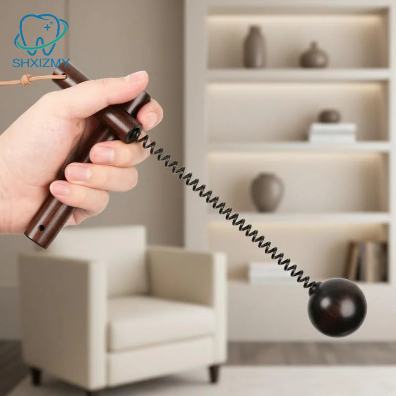 Sandalwood Acupoint Tapping Massage Hammer – Spring Handle