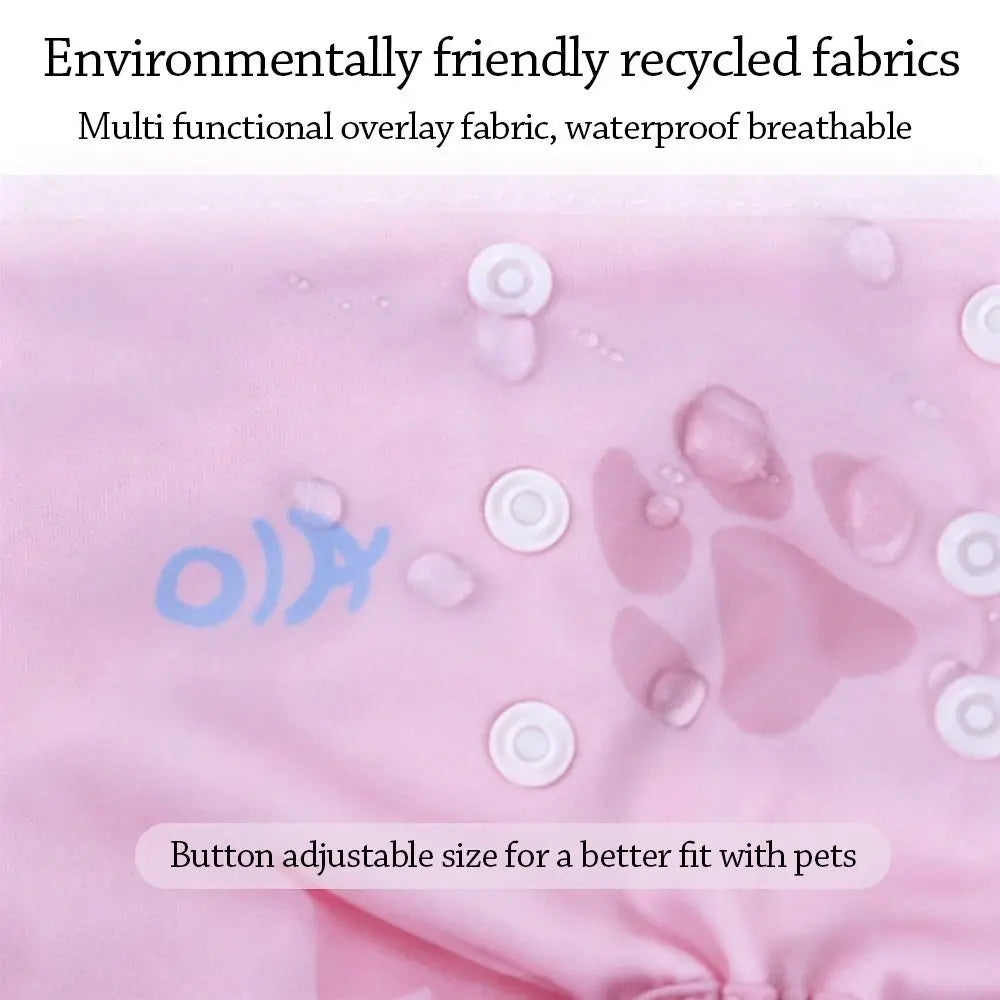 Reusable Leak-Proof Dog Diaper – Adjustable Washable Puppy Nappy