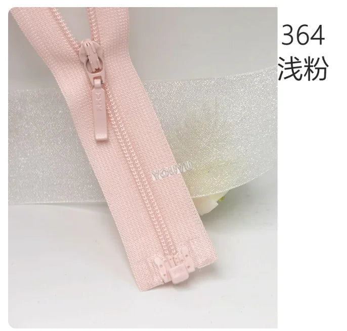 YKK3 Nylon Lace Edge Open-End Zipper 65cm – Self-Locking