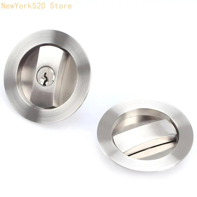 Stainless Steel Pocket Door Lock for 35mm–55mm Sliding Doors
