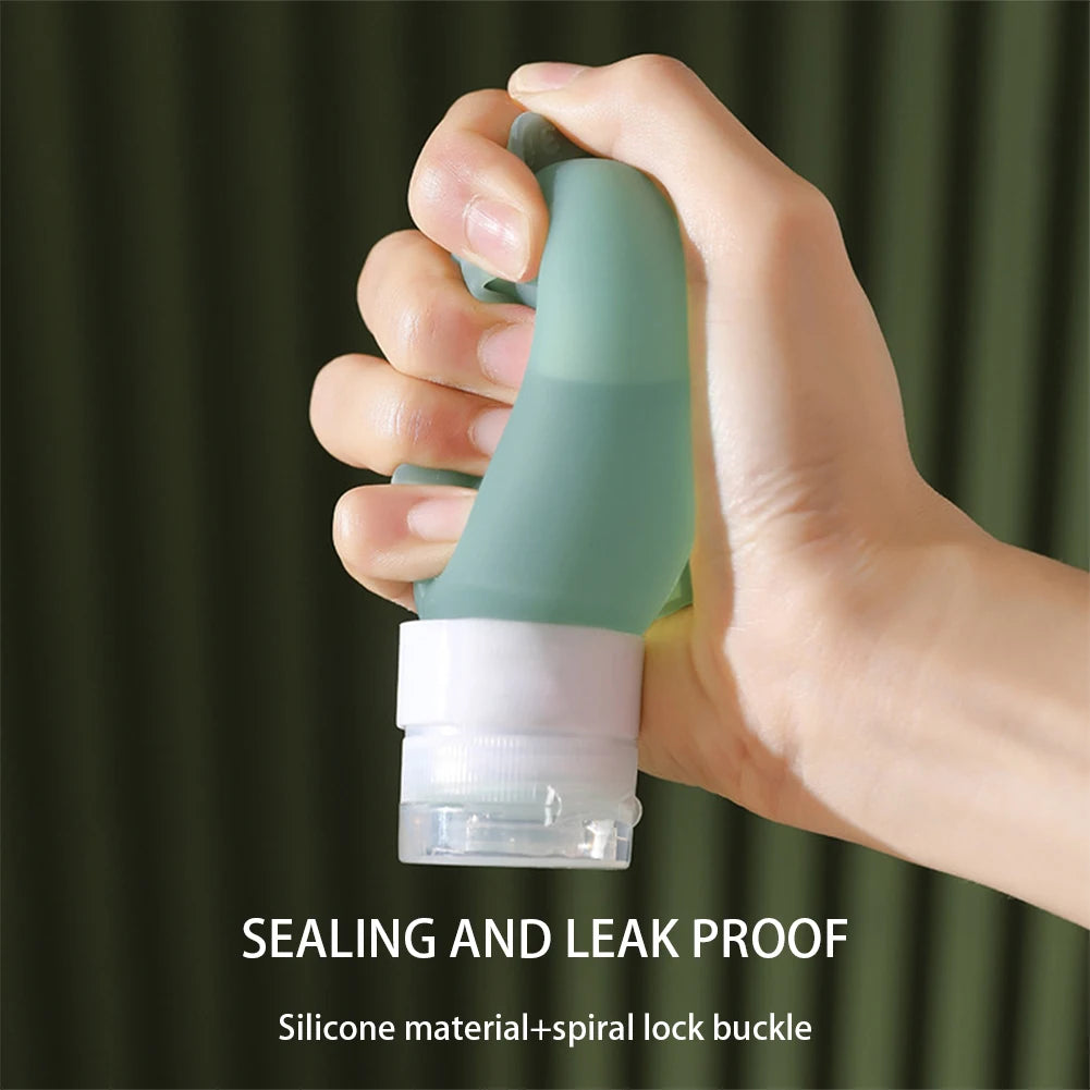 Silicone Travel Bottles 3-Pack – Refillable Leak-Proof Dispensers