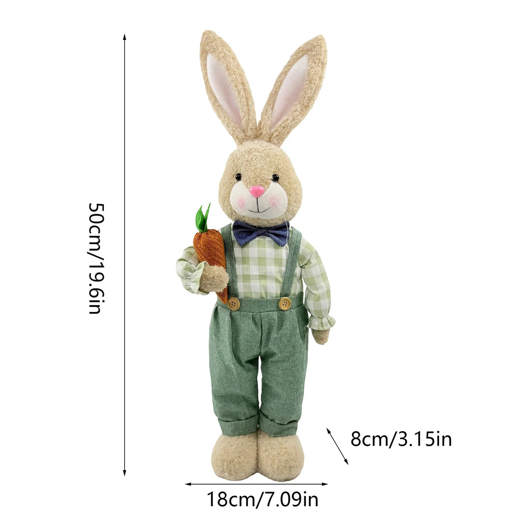 18–25" Woven Straw Easter Bunny Yard & Home Sculpture