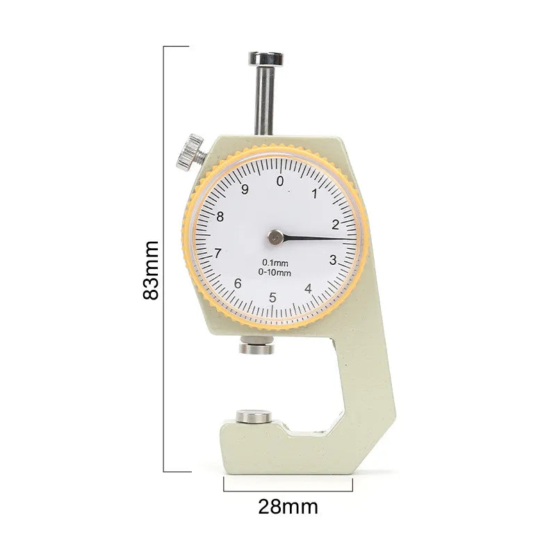 VIBE Digital Leather Thickness Gauge – High Precision Flat Head