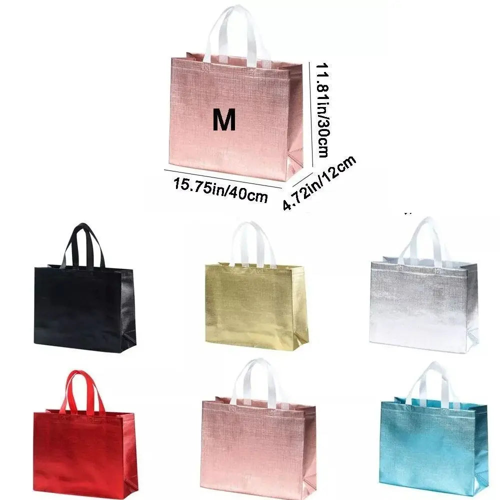 Reusable Non-Woven Shopping Tote Bag – Solid Color Handbag