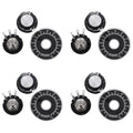 RV24YN 20S 5K Ohm Rotary Carbon Potentiometer with Knob – 4 Pack