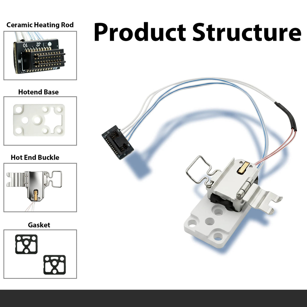 Bambu Lab H2D H2C Hotend Heating Assembly – Heater & Thermistor