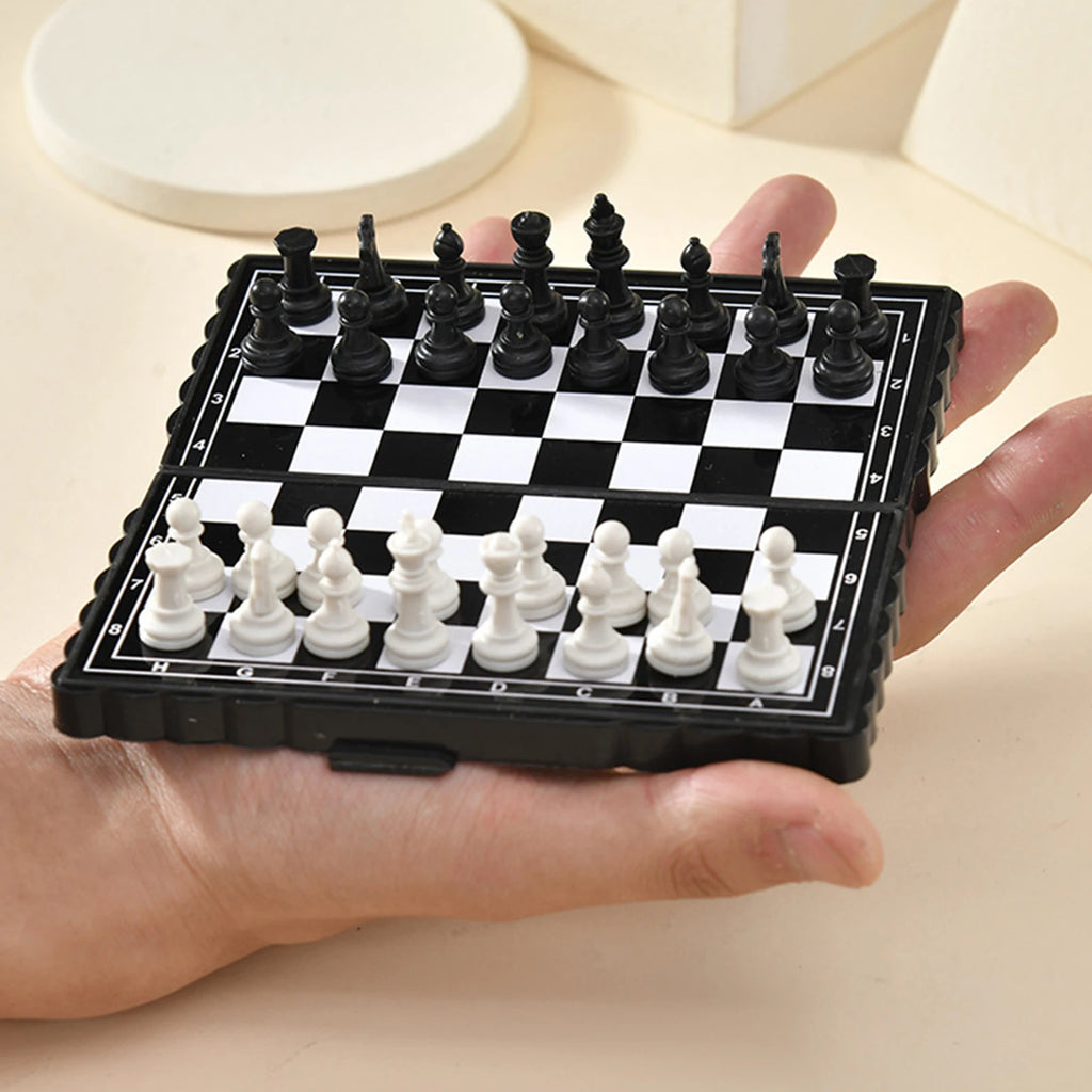 Portable Mini Magnetic Chess Set – Foldable Travel Board Game