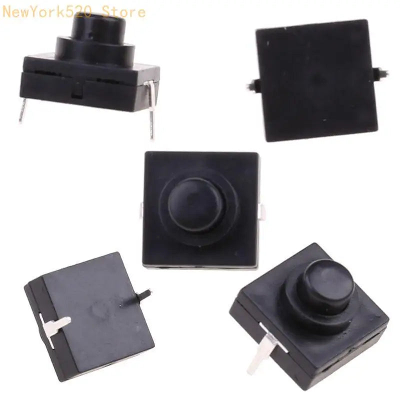 10-Pack Flashlight Push Button Switch 1A 30V 2-Pin CB-1212-112D