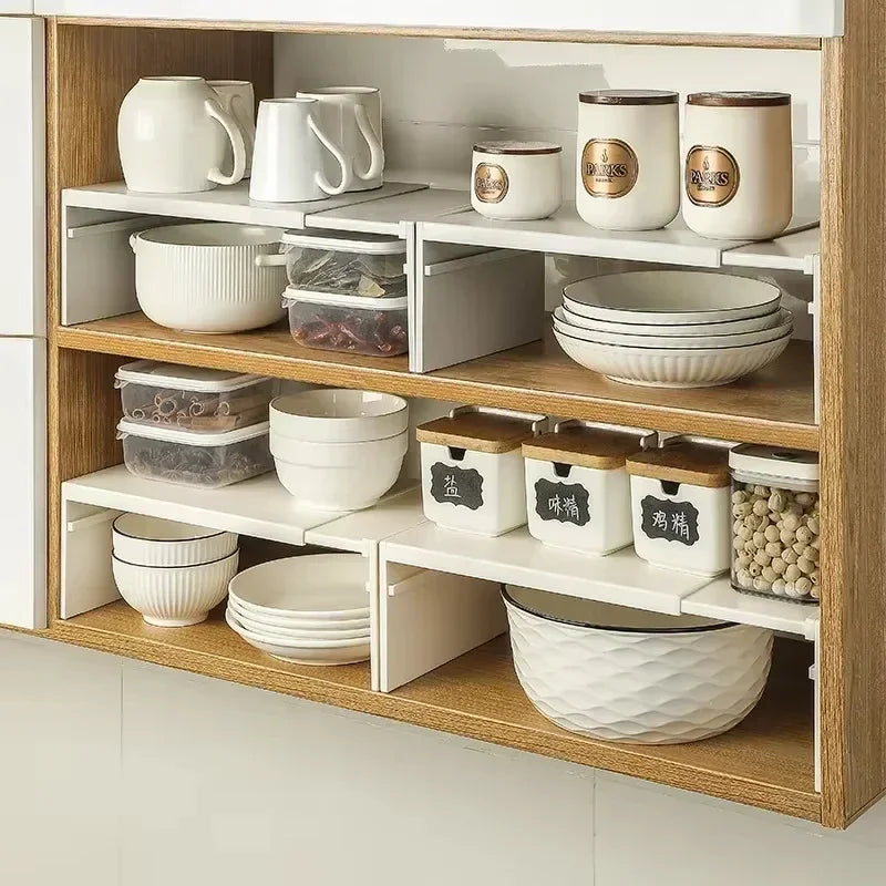 Stretchable Cabinet Shelf Spice Organizer Rack 1-2 Pcs