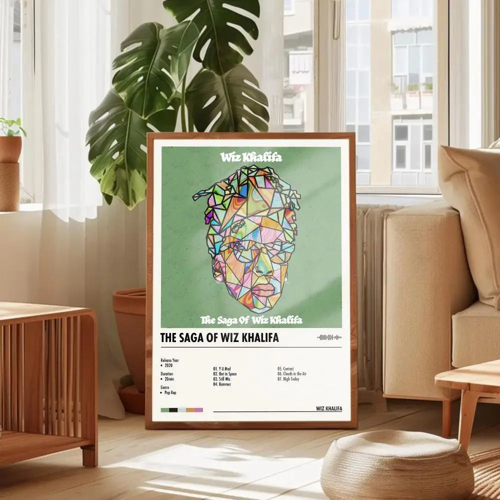 Wiz Khalifa Music Album Poster Canvas Print Wall Art Decor