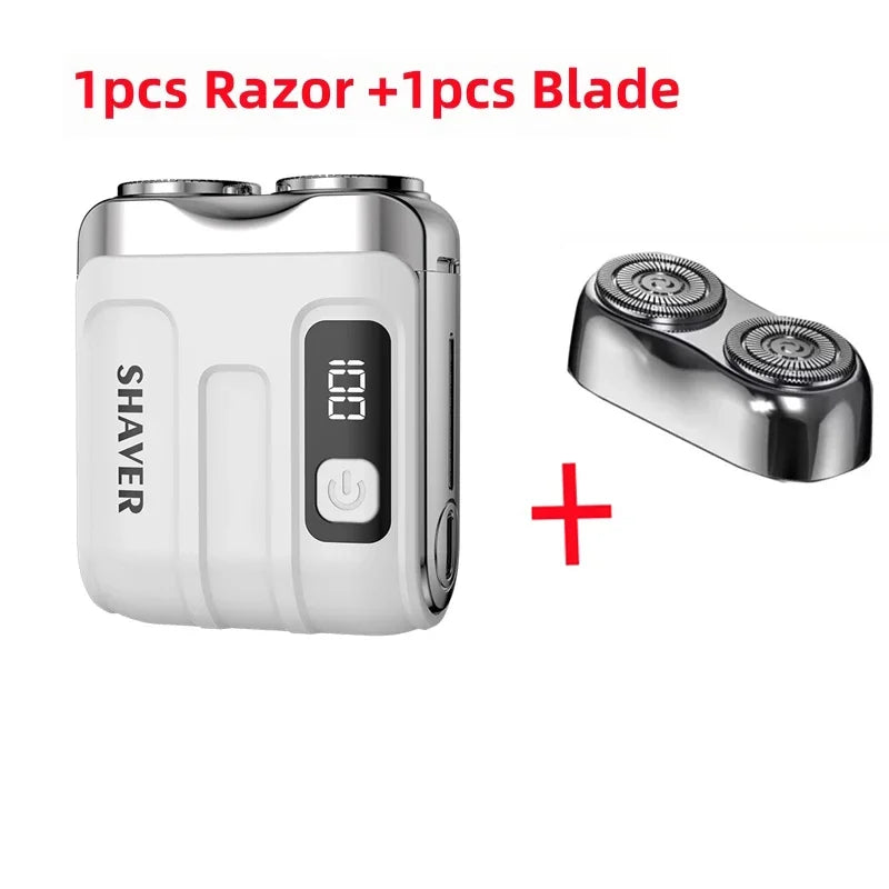 XMSJ Dual Blade Waterproof Rechargeable Electric Shaver for Men