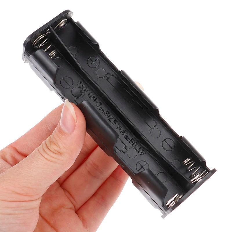 8 x AA Battery Holder 12V Long Strip Back-to-Back Storage Box