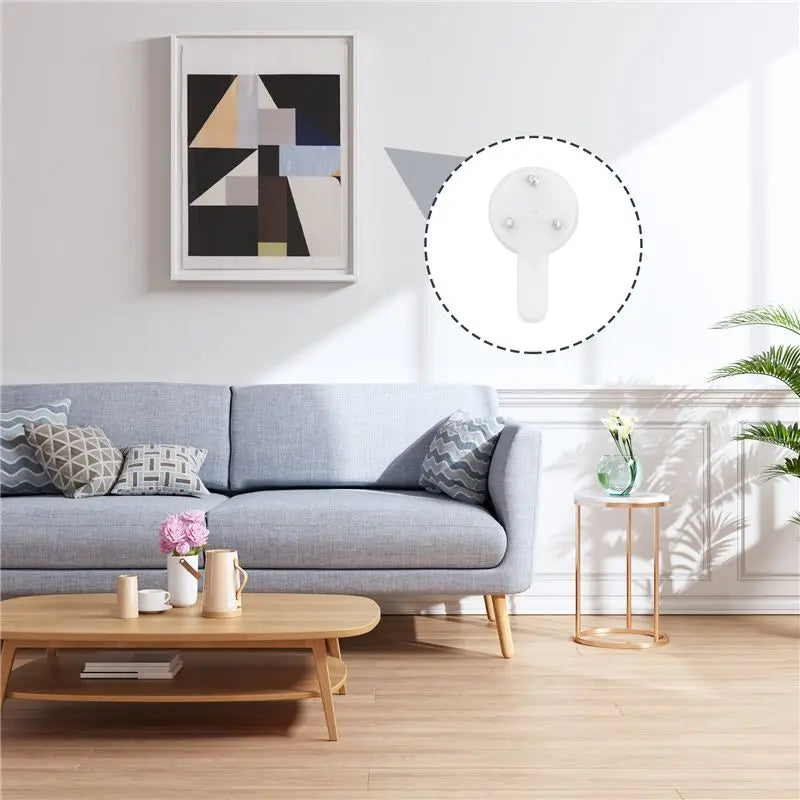 40-Pc Invisible Wall Hooks Picture Hangers No-Trace Nail Set