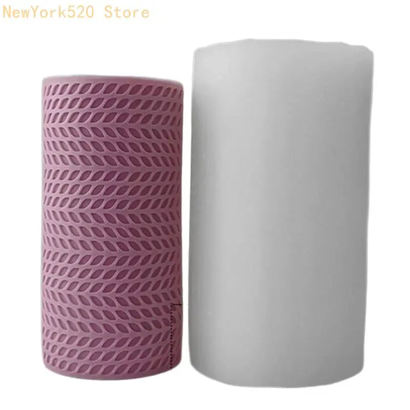 Silicone Cylinder Mould Star Embossed – DIY Soap Candle Craft
