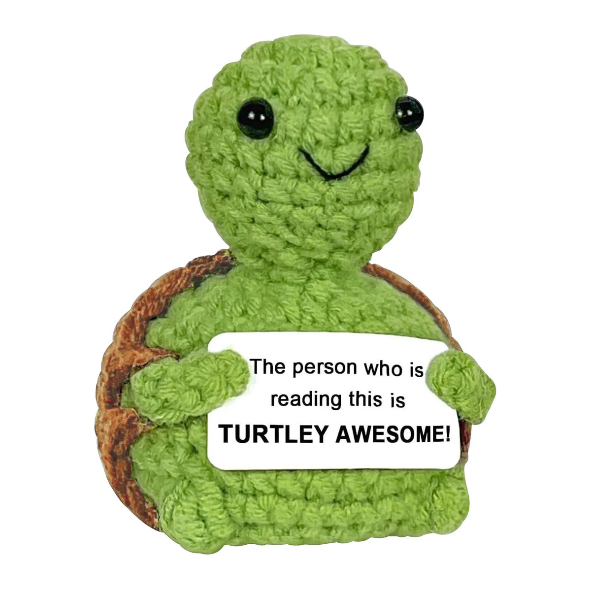 Handmade Crochet Turtle Ornament – Cute Inspirational Gift