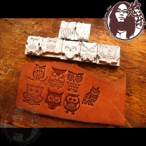 Owl Cutie Aluminum Alloy Leather Embossing Mold – 2×2 cm