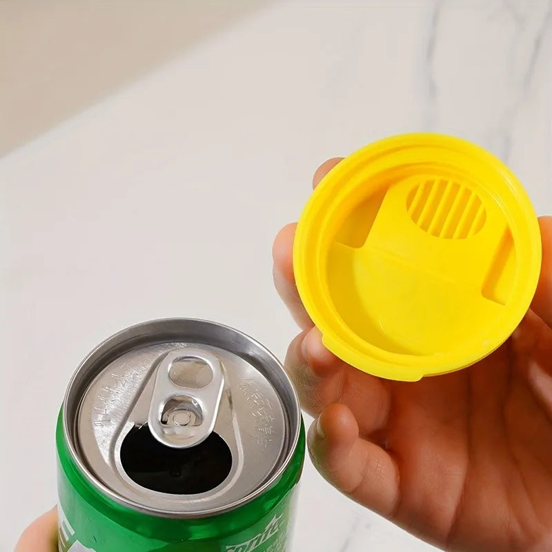 Reusable Snap-On Soda Can Lids – Spill-Resistant 2/4 Pack