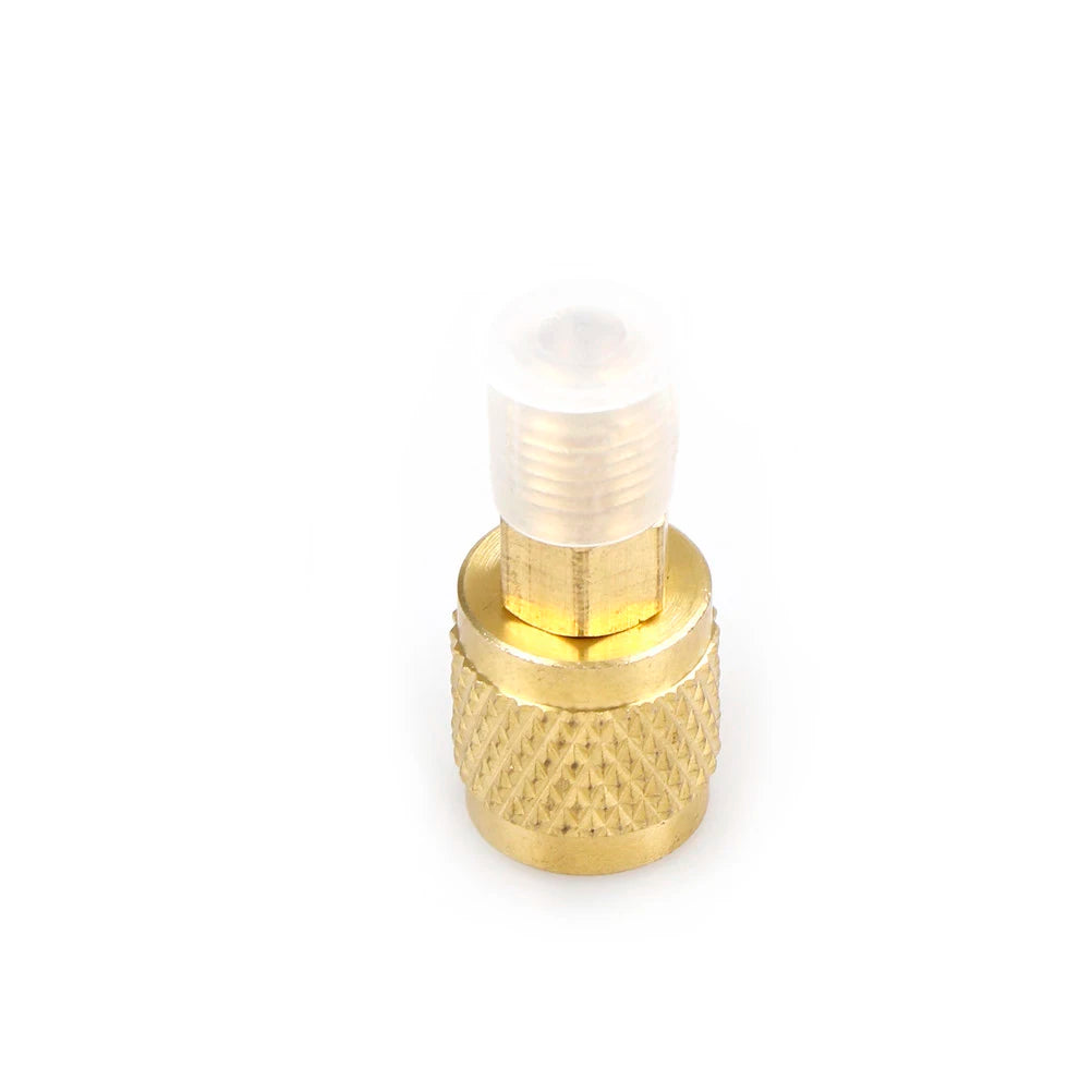 R410 Brass Adapter 1/4" Male to 5/16" Female SAE Mini Split HVAC