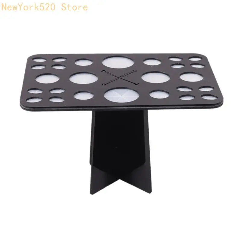 Acrylic Makeup Brush Holder Stand & Cosmetic Drying Rack