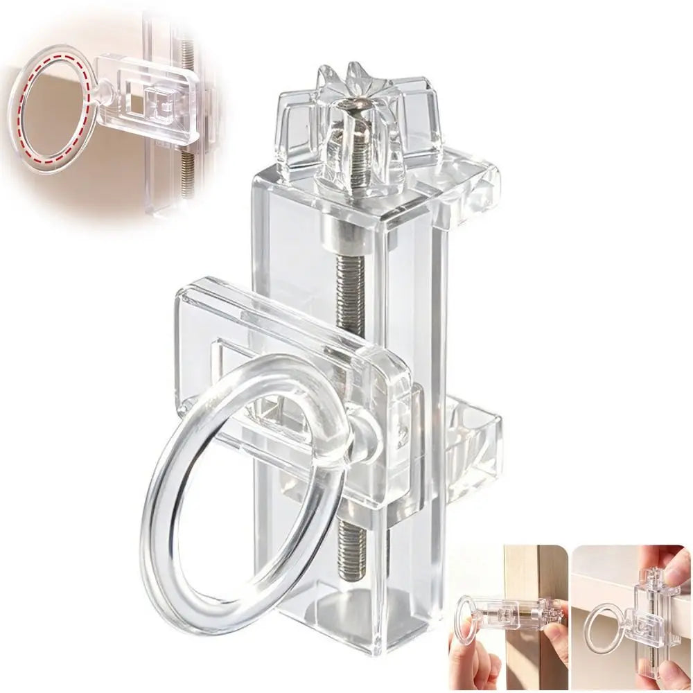 Clear Clip-On Curtain Rod Holder – Adjustable Clamp Bracket