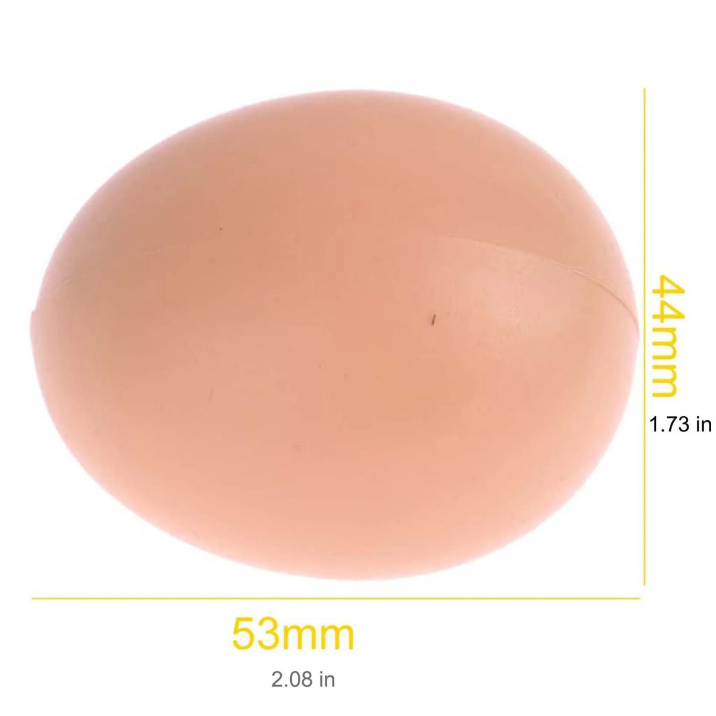 6-Pack Realistic Fake Eggs – Chicken Nesting Training Aid