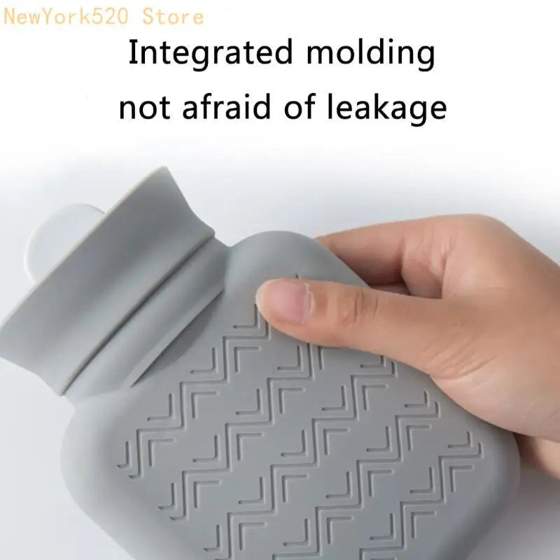 VIBE 300ml Silicone Hot Water Bottle with Soft Cover