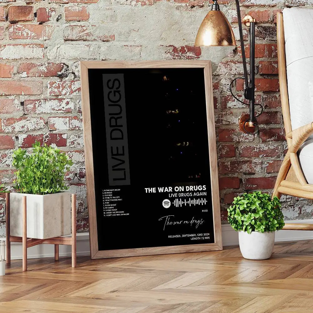 War on Drugs Band Poster – Self-Adhesive Waterproof Wall Art