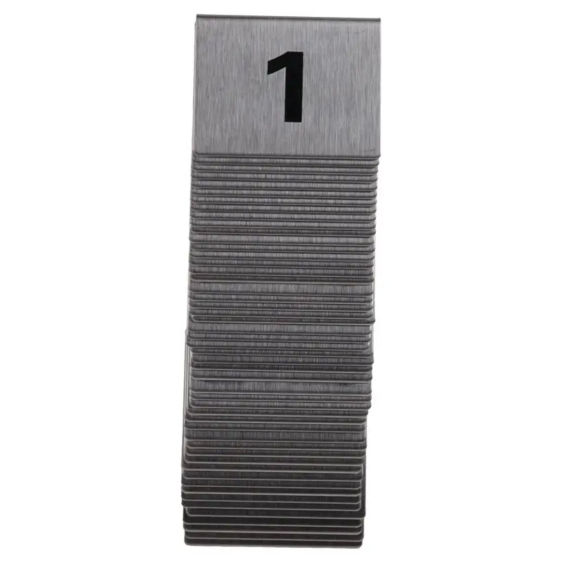 50-Pack Stackable Double-Sided Table Number Cards 1–50