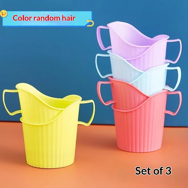 Reusable Plastic Cup Sleeve Holder with Handle – Heat Insulating