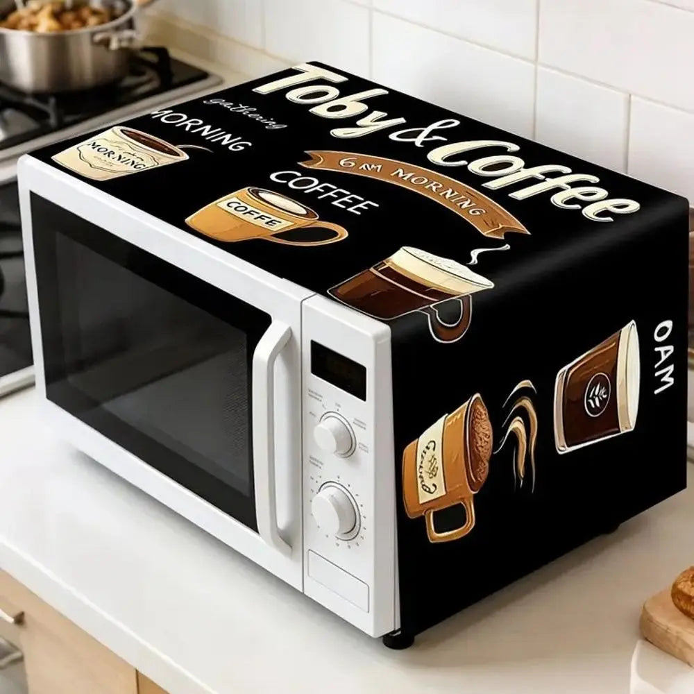 Microwave Oven Dust Cover 85x35cm Waterproof Oil-Proof Protector