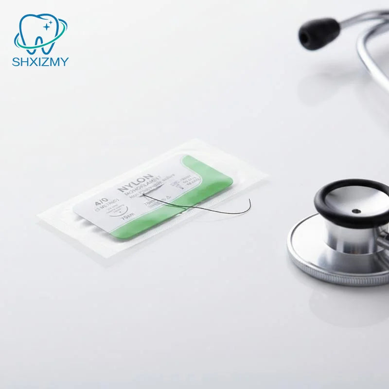 12-Pc Suture Practice Kit Nylon Needles 2/0 3/0 4/0 5/0 Training