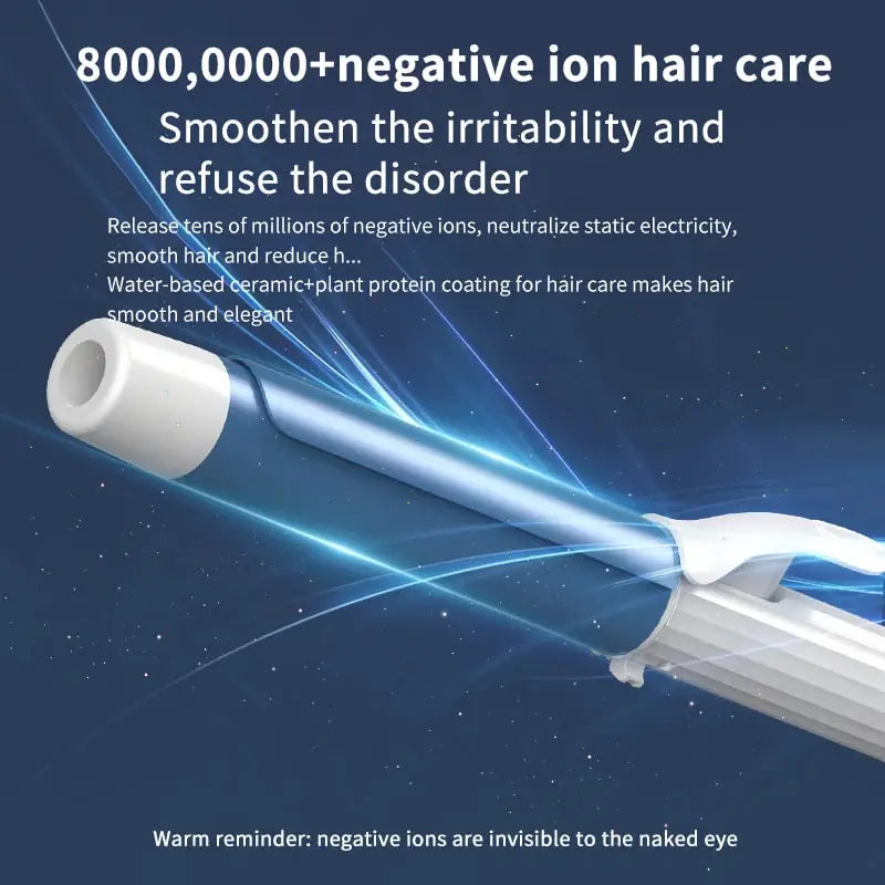 Rotating Ceramic Curling Iron 25/28/32mm – Adjustable Temp