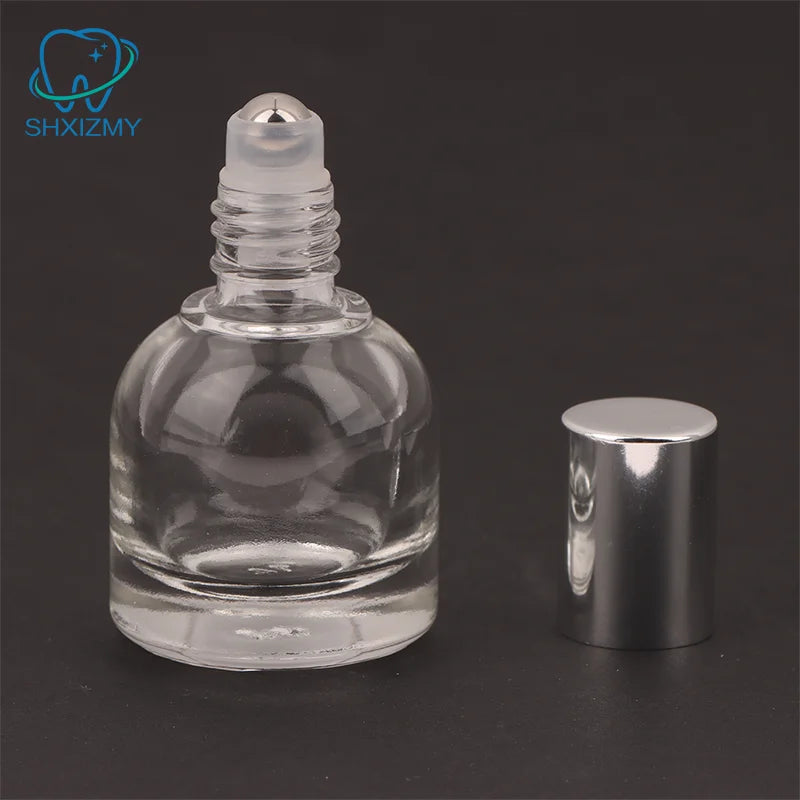 10ml Thick Glass Roller Bottle – Refillable Essential Oil Vial