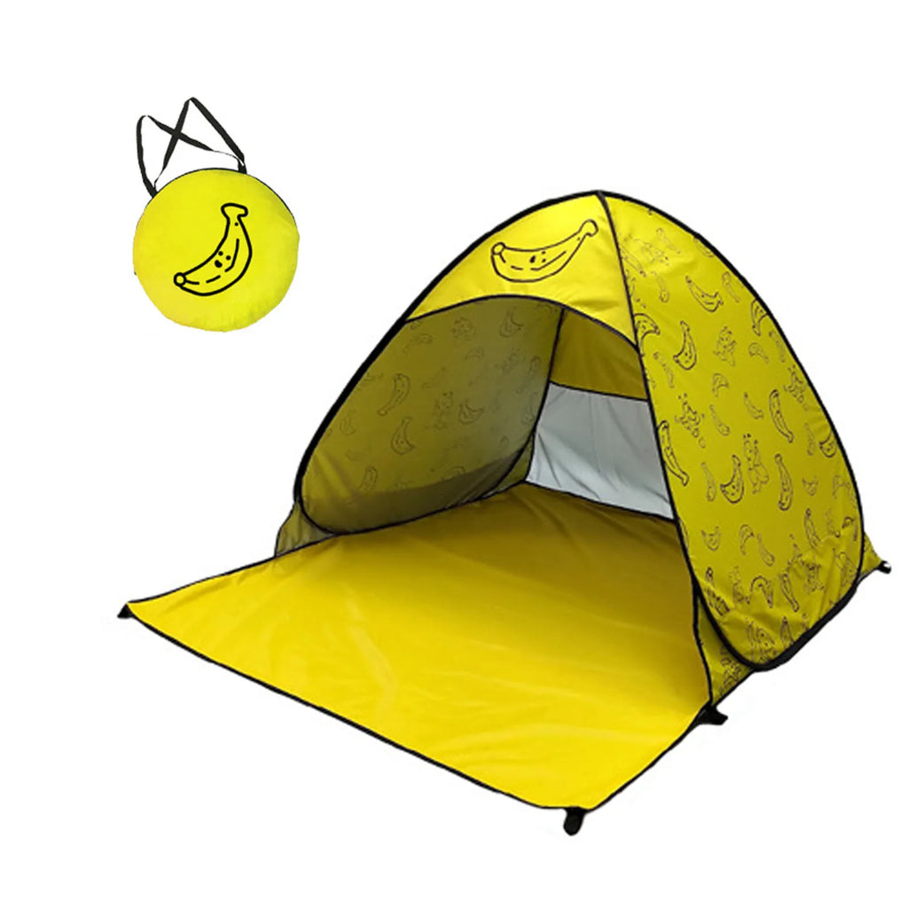 VIBE Pop-Up Beach Tent UPF 50+ Sun Shade Shelter 3–4 People