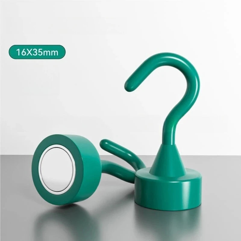 Multi-Color Magnetic Hooks – 0–8KG, 2 or 10 Pack | Fridge Hooks