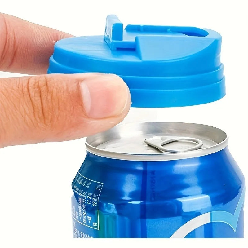 Reusable Snap-On Soda Can Lids – Spill-Resistant 2/4 Pack