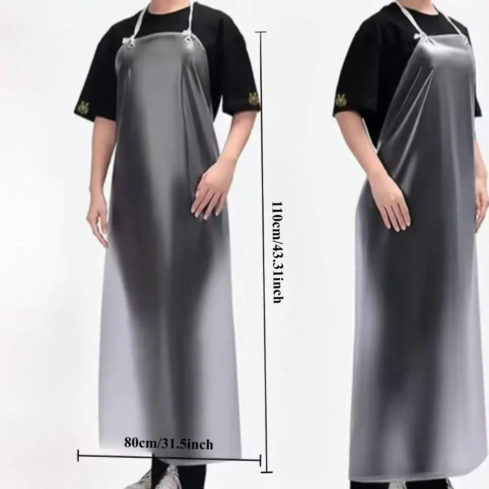 Thickened PVC Kitchen Apron – Waterproof & Oil-Resistant