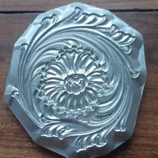 Tang Grass Corner Flower Leather Embossing Mold – Metal Relief