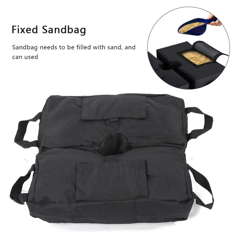 Fillable Oxford Cloth Sandbag for Patio Umbrella & Outdoor Use