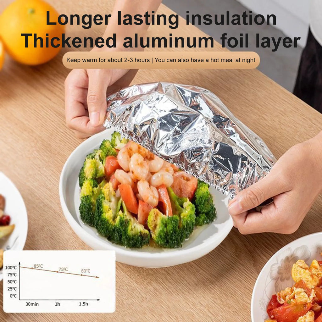 Reusable Aluminum Foil Food Insulation Cover – 10 Pack