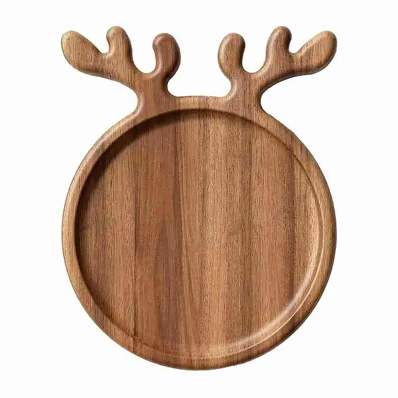 Wooden Christmas Tree Tray – Festive Snack & Fruit Serving Plate