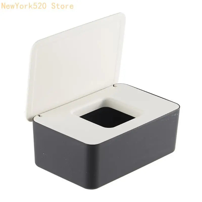Desktop Storage Box with Lid – Dustproof Tissue & Mask Organizer