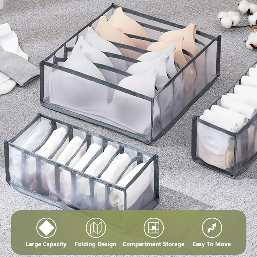 Foldable Drawer Organizer – Wardrobe Storage Box for Clothes