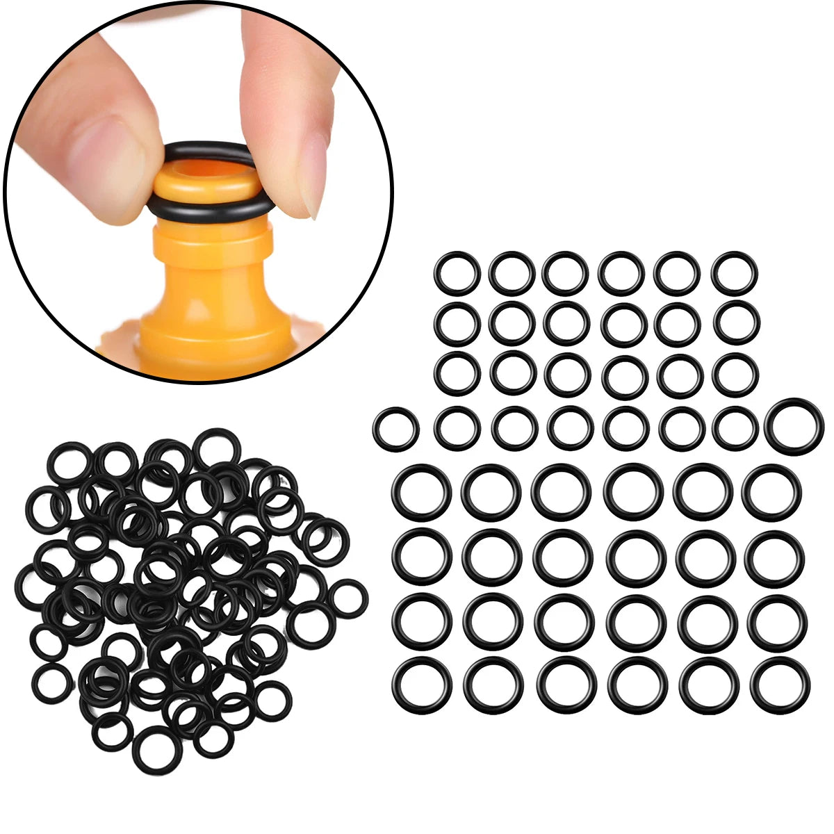 Pressure Washer O-Rings 40/80/120PCS – 1/4" 3/8" M22 Seals