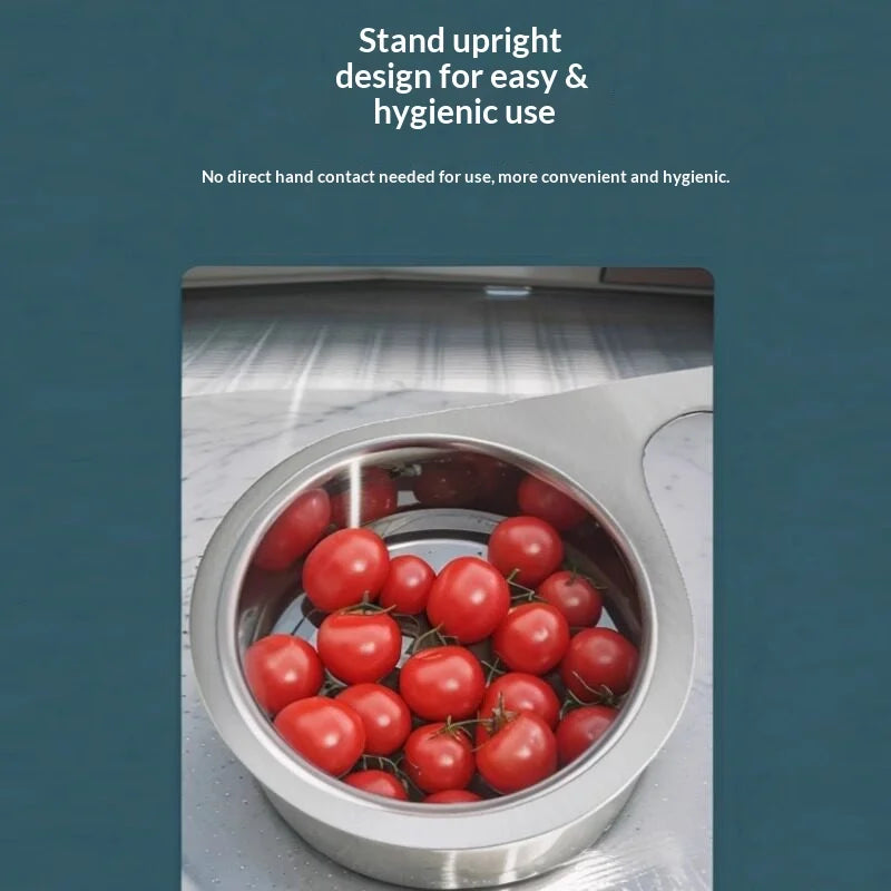 Stainless Steel Hanging Sink Strainer Basket & Colander